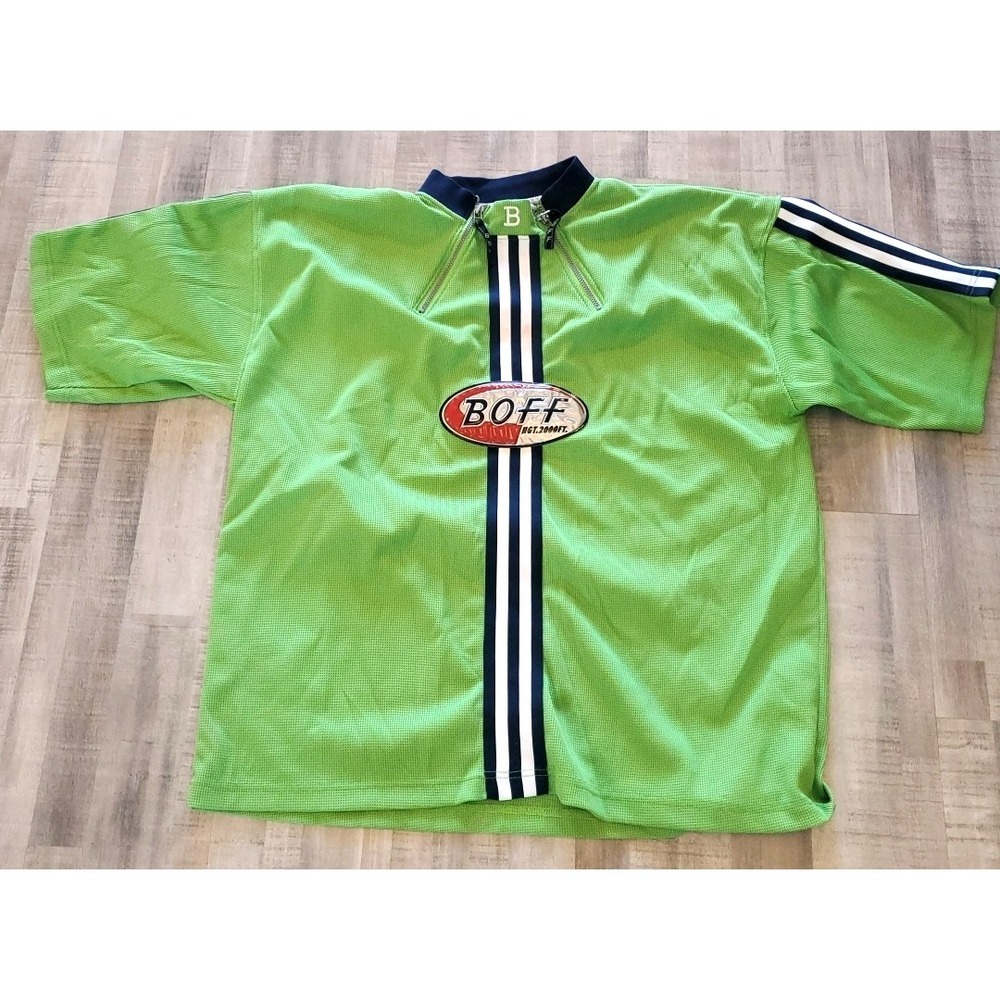VTG Boff Artwork Men's XL Polyester Y2K Camp Shirt Break Dancing‎ Street Hip Hop